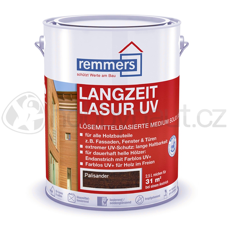 Barvy a nátěry - Remmers Langzeit Lasur UV - Palisander