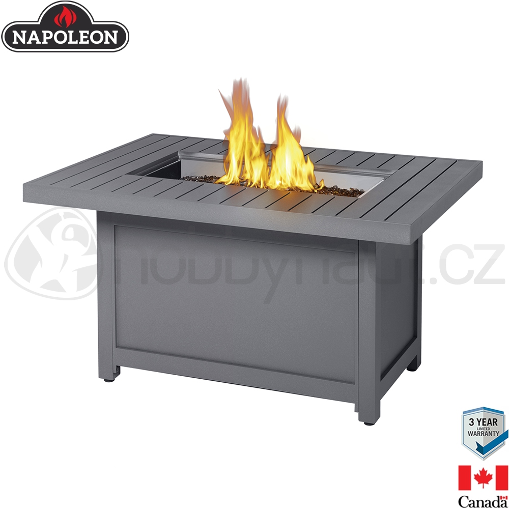 Vytápění a ohřev - Stůl s ohništěm Napoleon Patio Flame Hampton obdélníkový