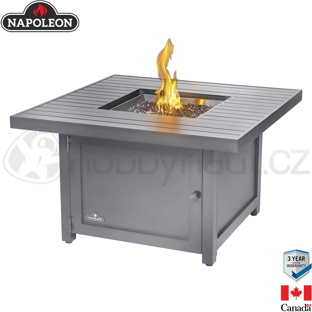 Vytápění a ohřev - Stůl s ohništěm Napoleon Patio Flame Hampton čtvercový