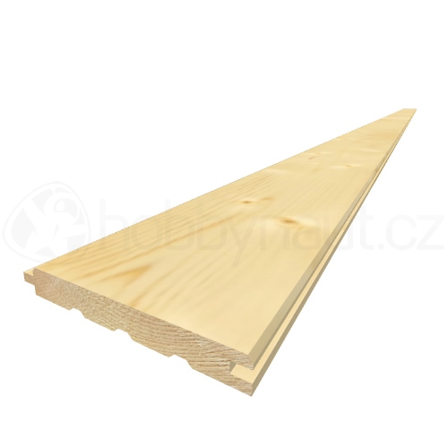 Dřevo - Palubky obkladové smrk A/B 15x121mm x 4m (7ks/bal)