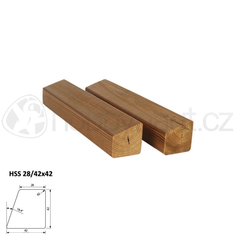 Dřevo - ThermoWood fasádní profil HSS 28/42x42mm