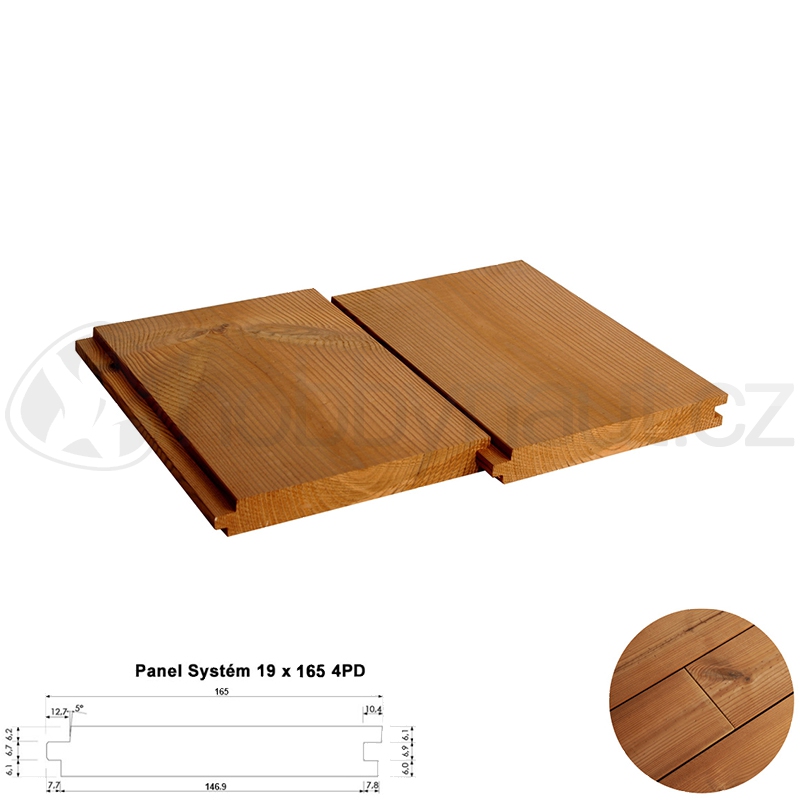 Dřevo - ThermoWood palubky Panel System 4PD 19x165mm