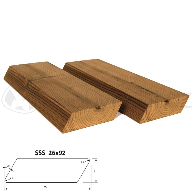Dřevo - ThermoWood fasádní rhombus SSS 26x92mm