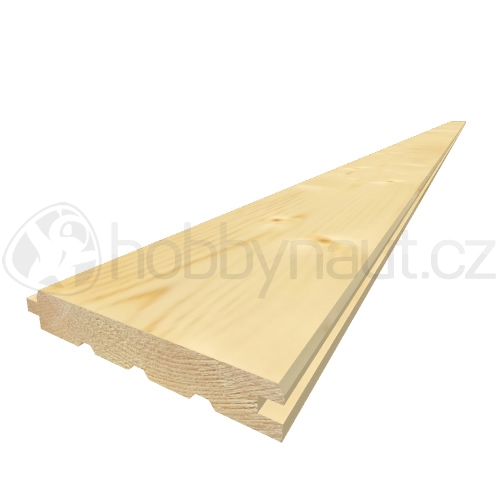 Dřevo - Palubky obkladové smrk AA/B 19x121mm x 4m (6ks/bal)