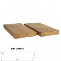 ThermoWood hoblované prkno SHP 26x140mm